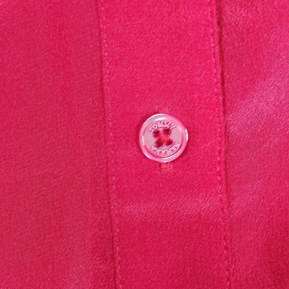 Tommy Bahama 100% silk women's long sleeved button down blouse size large - Picture 3 of 14